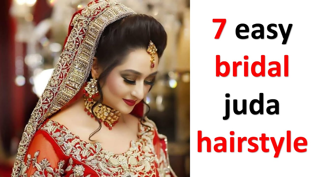 7 easy juda hairstyle for bridal || unique hairstyle || high bun hairstyle || gajra hairstyle