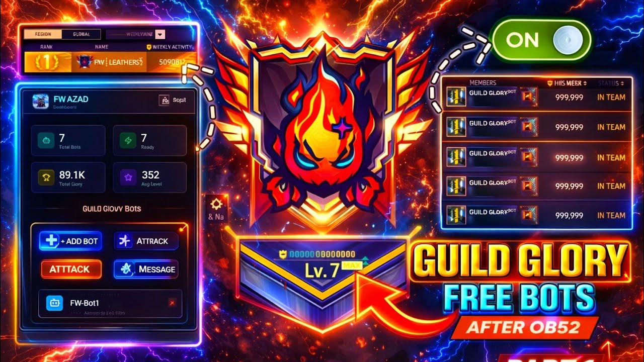 Free guild glory bot ff 😍.Free fire guild glory bot free | Guild glory bot | FW AZAD 100k!