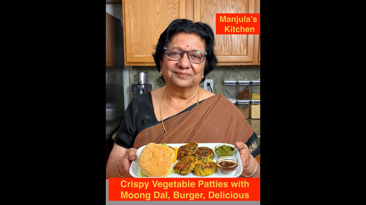 Crispy Vegetable Patties, Nutritious Burger with Moong, Delicious