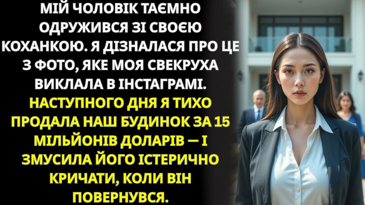Чоловік таємно одружився з коханкою  Я тихо продала будинок за 15 млн $