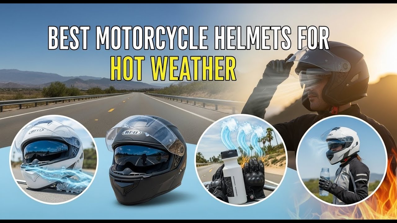 TOP 5 Best Motorcycle Helmets For Hot Weather 2026