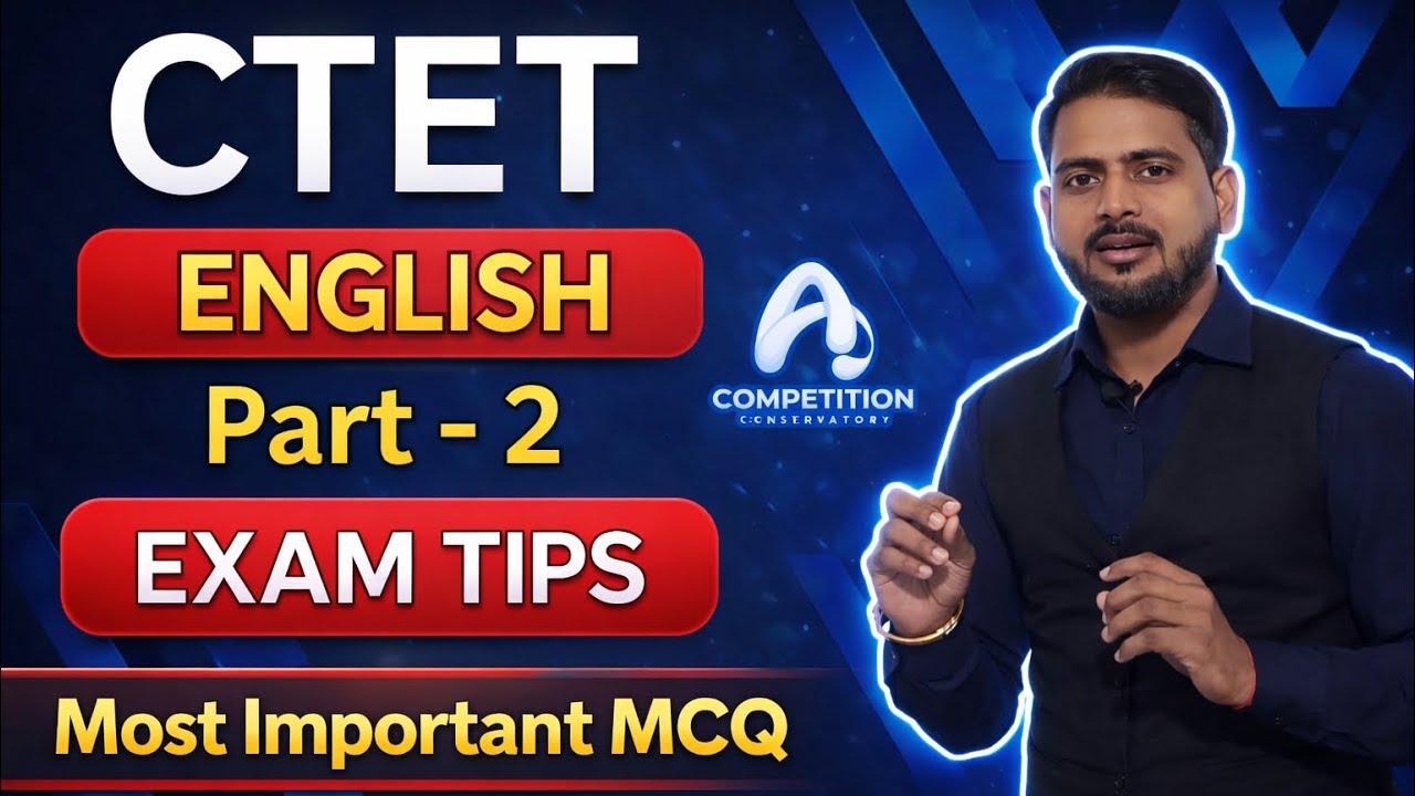 2nd CTET Most Important English Pedagogy MCQ’s at Competition Conservatory by Amit Sir #ctet #tgt 