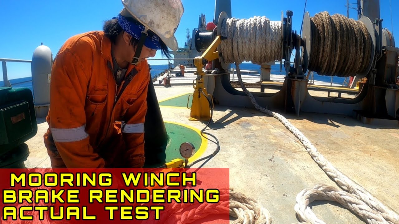 MOORING WINCH BRAKE RENDERING TEST |ACTUAL TEST | Part 1 https://youtu.be/cEkhqgc8HWs