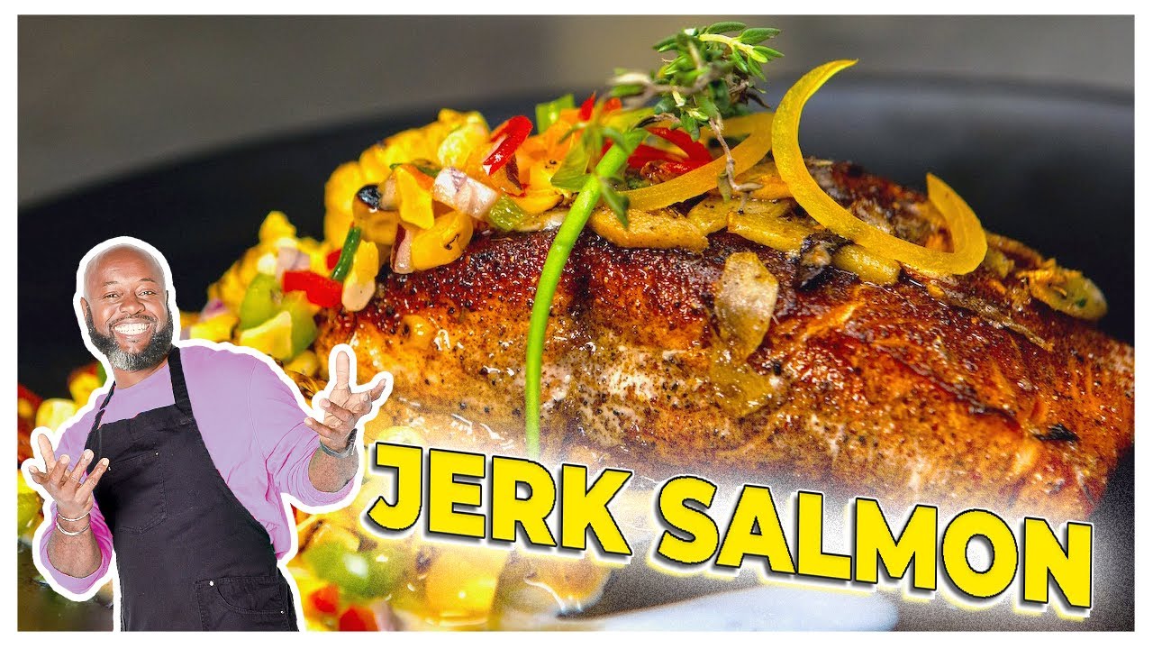 You've NEVER had JERK SALMON Like This- CHEF WINSTON'S Secret Recipe Will Blow You Away!