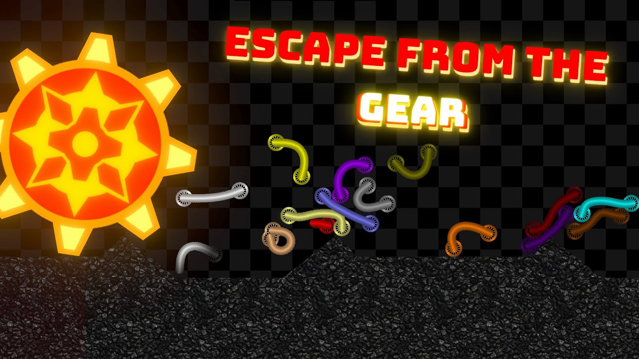 Escape from The GEAR | Survival Worm race in Unity