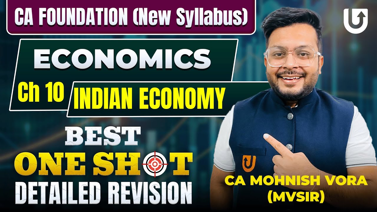 Indian Economy One Shot Marathon | Economics Chp 10 | CA Foundation | CA Mohnish Vora | MVSIR