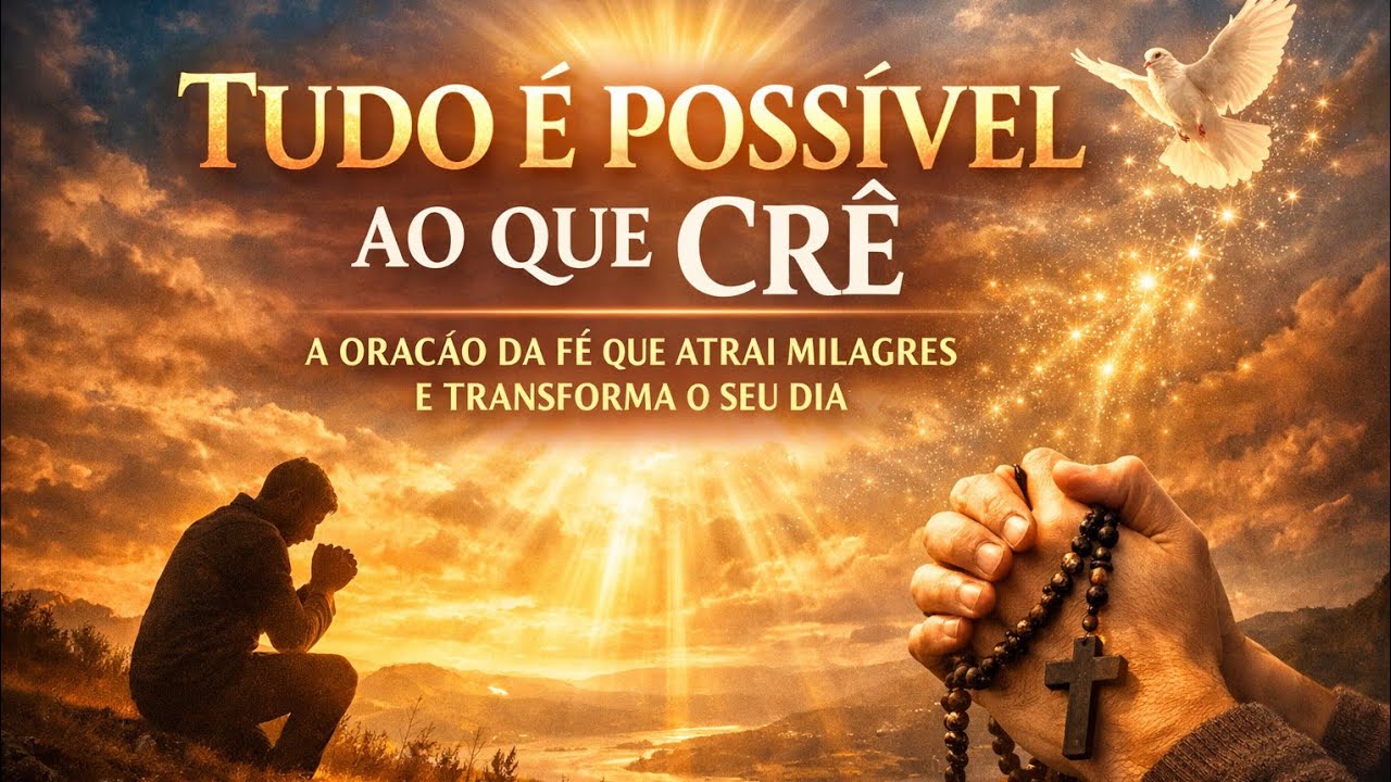 TUDO É POSSÍVEL AO QUE CRÊ | A ORAÇÃO DA FÉ QUE ATRAI MILAGRES E TRANSFORMA O SEU DIA