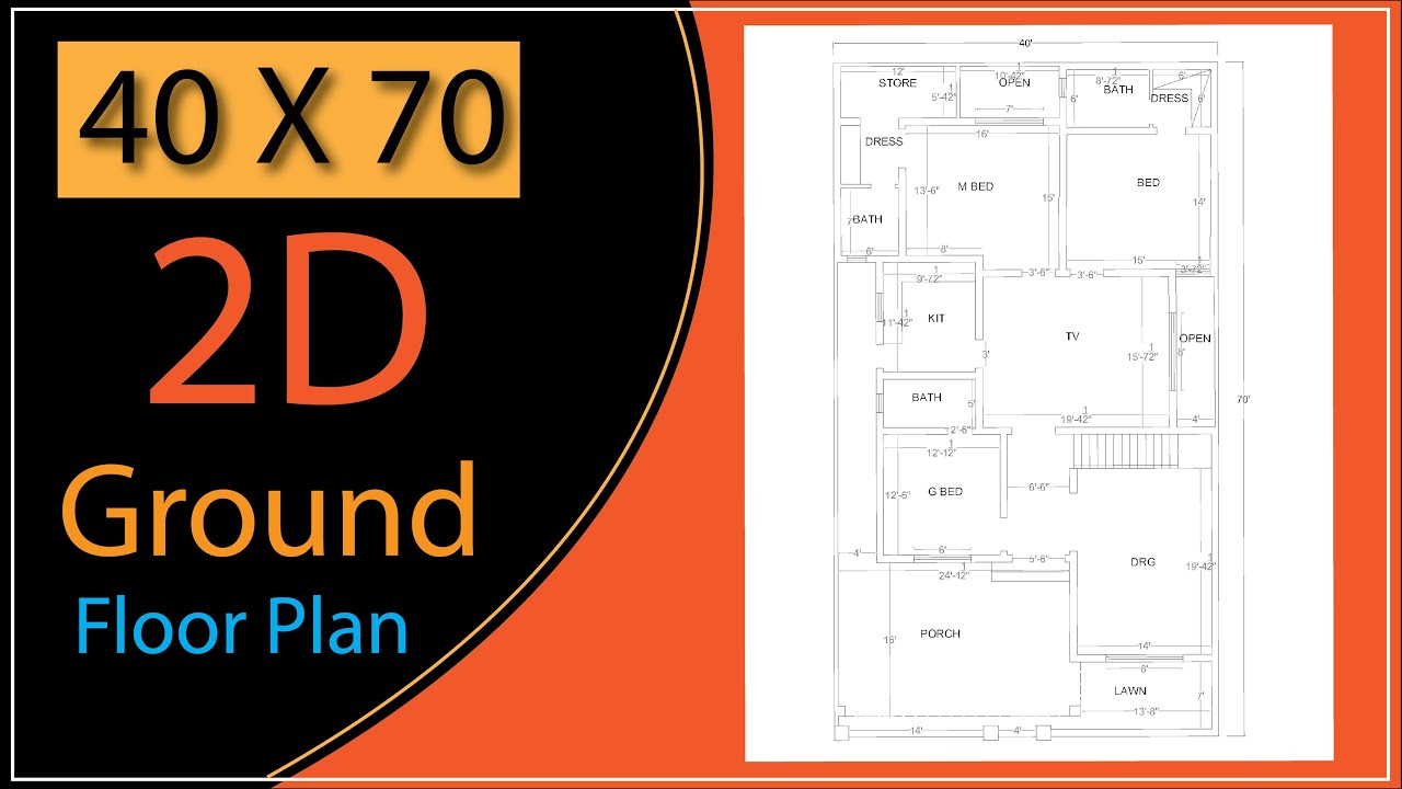 40x70 house plan design || 40*70 ghar ka naksha ||10 marla house plan|| 2800 sqft house plan