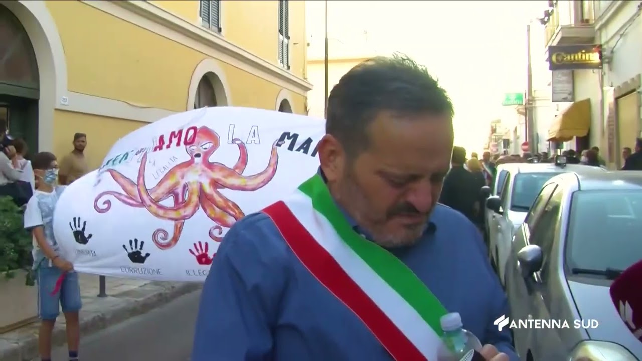01 Agosto 2022   Salve LE   Corteo di Solidarietà dopo attentato al Vicesindaco