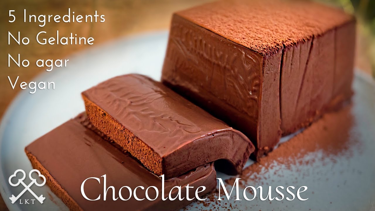 Chocolate Mousse Cake | No Gelatine, Egg Free, Dairy Free, No agar, Vegan, Gluten Free