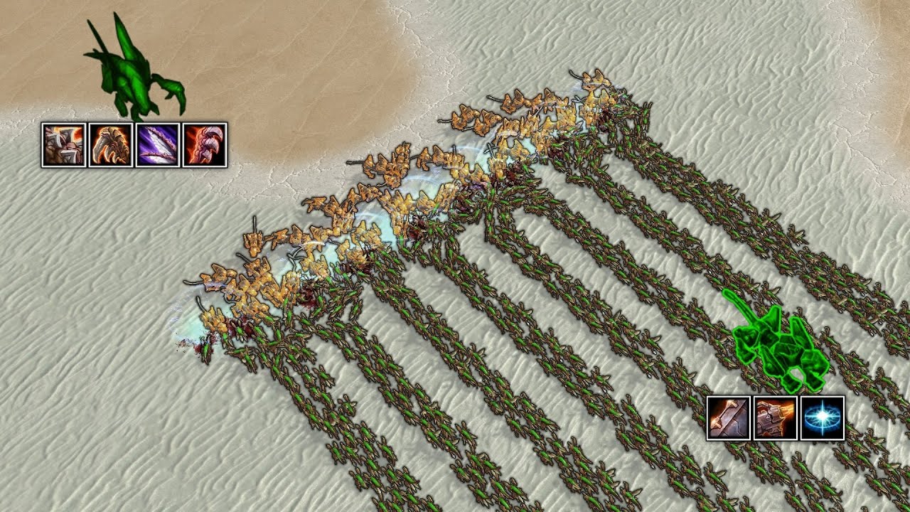 40 Predators vs 700 Zerglings, who wins?