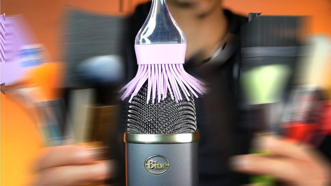 ОЧЕНЬ БЫСТРЫЙ И АГРЕССИВНЫЙ ⚠️ ИНТЕНСИВНОЕ ЩЕТКОВАНИЕ МИКРОФОНА ASMR ПРЕДУПРЕЖДЕНИЕ