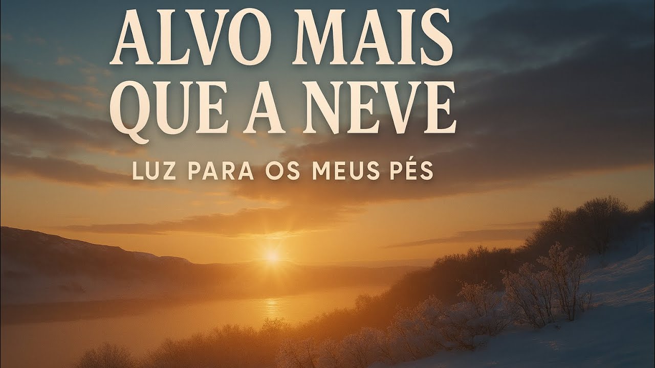 Alvo Mais Que a Neve (Harpa Cristã 39) Luz para os Meus Pés