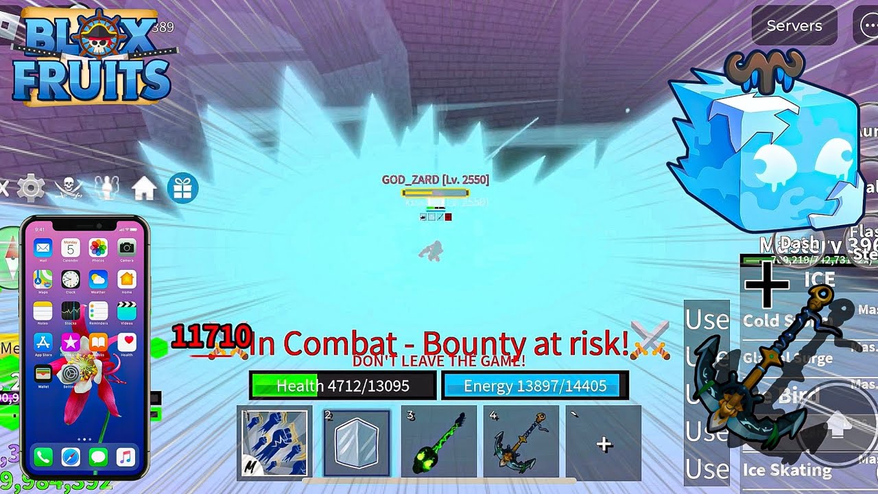 Ice + Shark Anchor Bounty Hunt / Mobile | Blox fruits