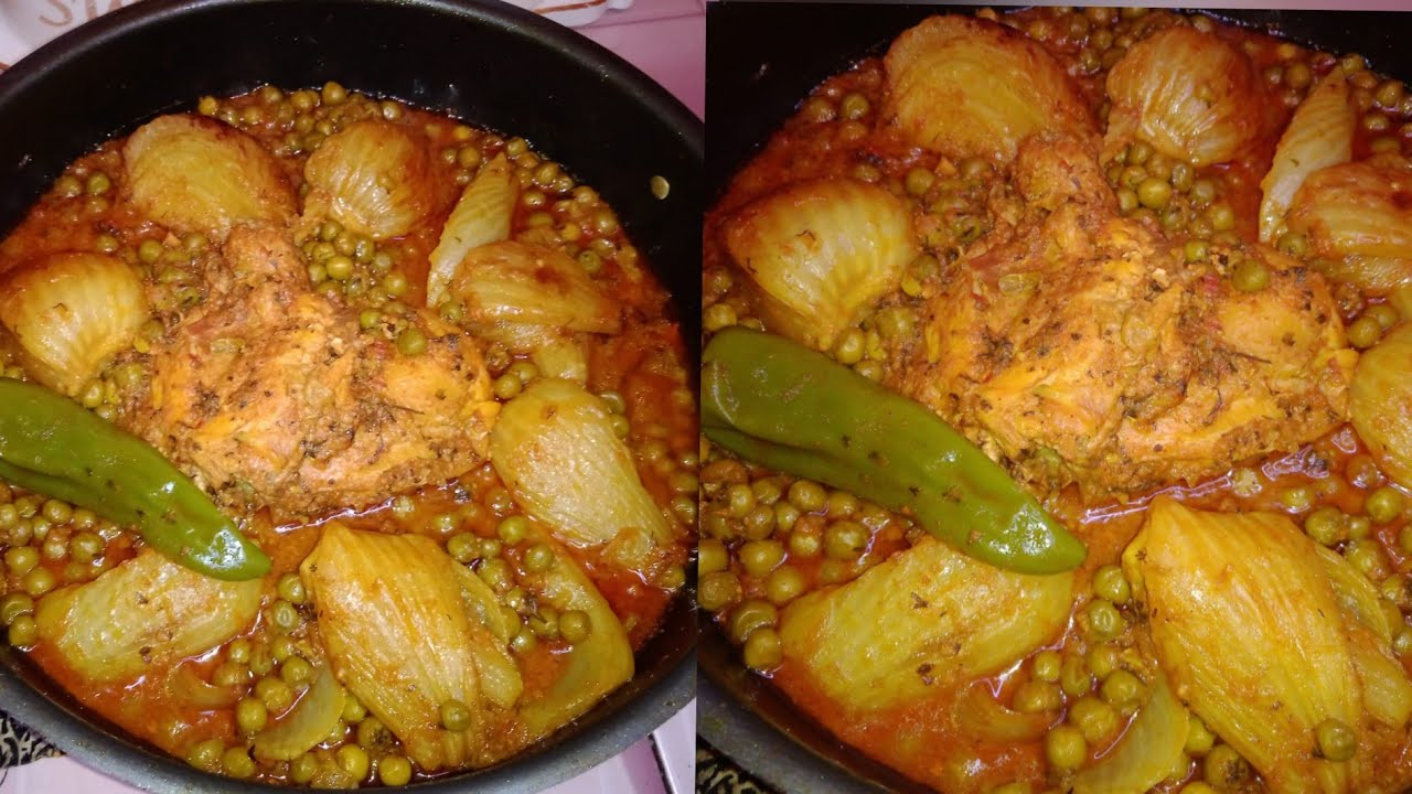 مطبخ مليكة البشارية 😍 ألذ  طاجين الجلبان 🫛 والبسباس 
