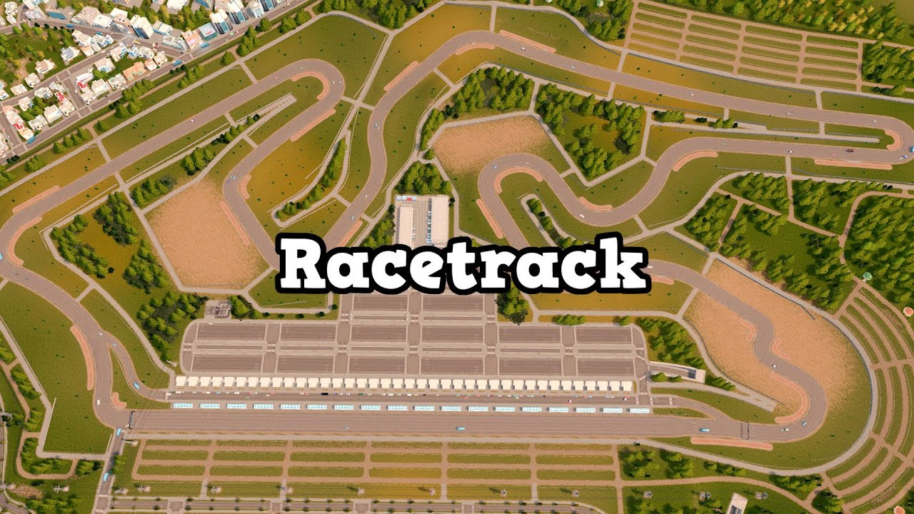 Building a Racetrack in Cities: Skylines | Sunset Harbor DLC