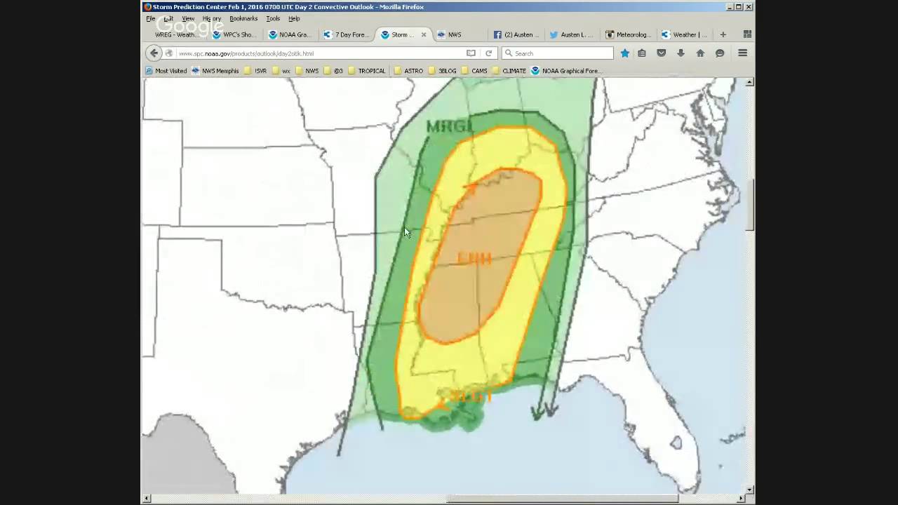 WREG-TV WEATHER OVERTIME: EARLY MONDAY 2.1.16