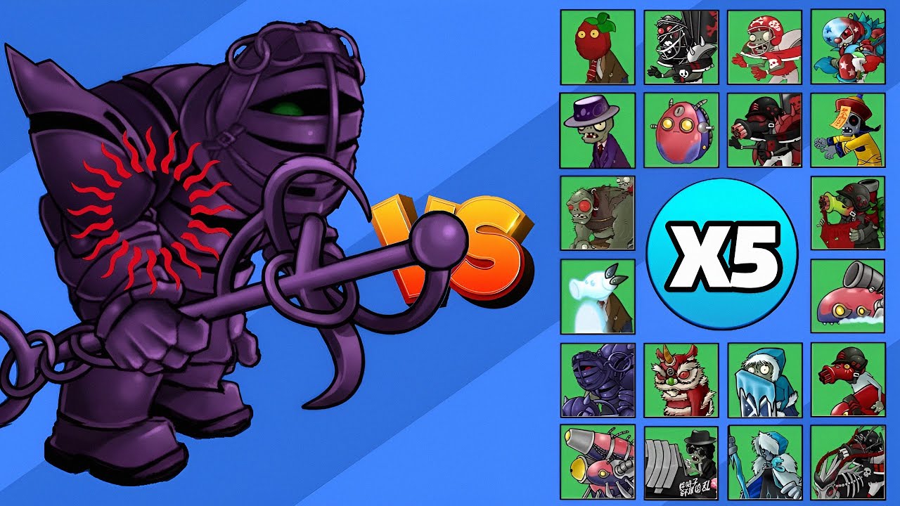 TITAN ESPECIAL ARMADURA X3 vs TODOS LOS ZOMBIS X5 | PvZ FUSION