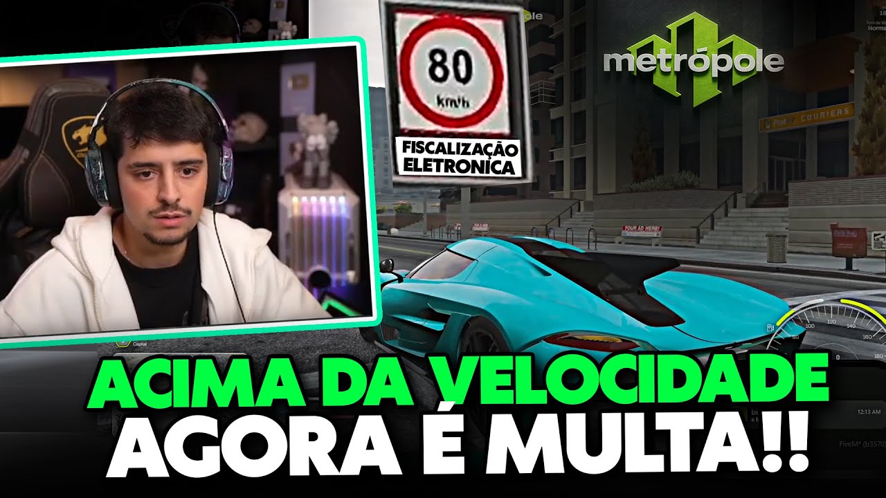 CORINGA\CONNOR LEVOU MULTA NOS NOVOS RADARES DA METROPOLE | GTA V