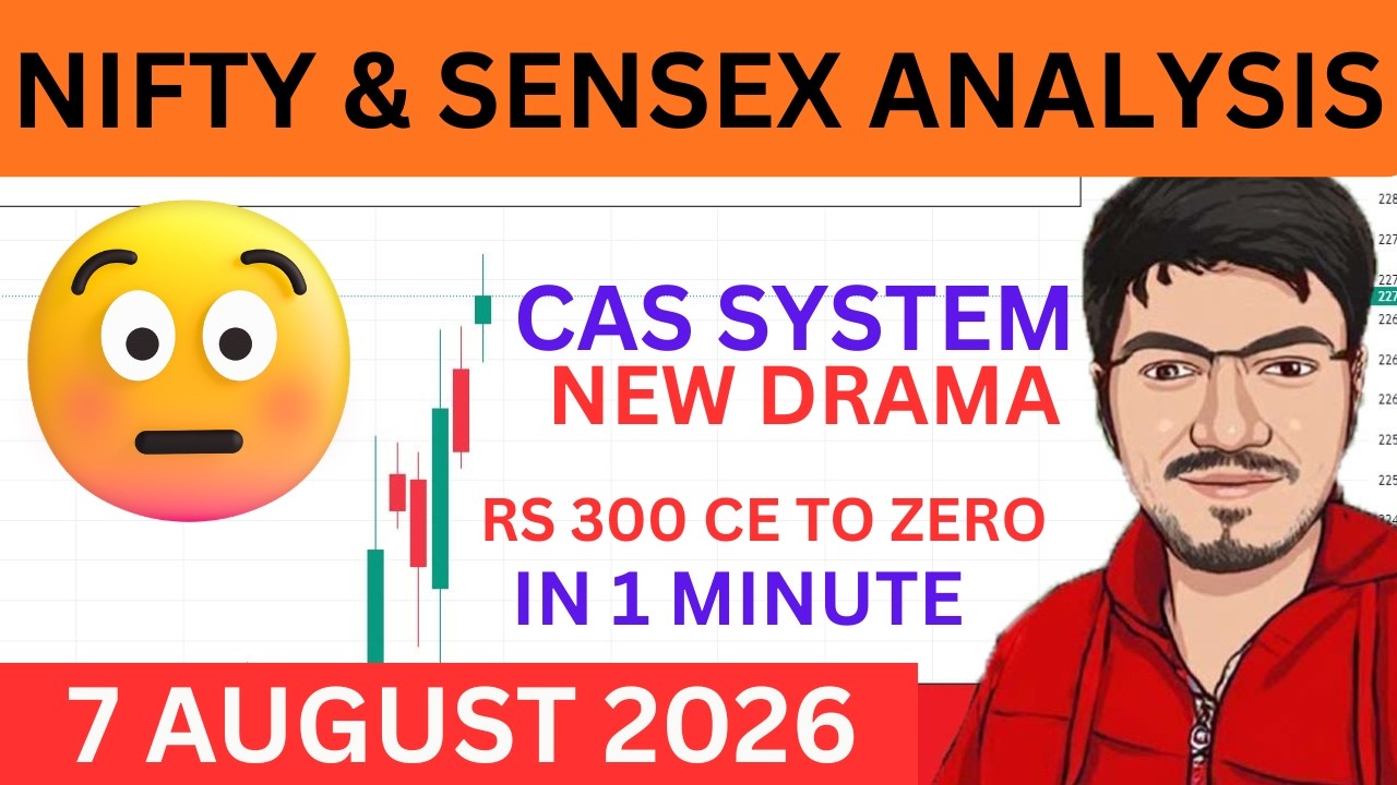 Nifty & Bank nifty prediction for tomorrow for Friday 07/08/2026