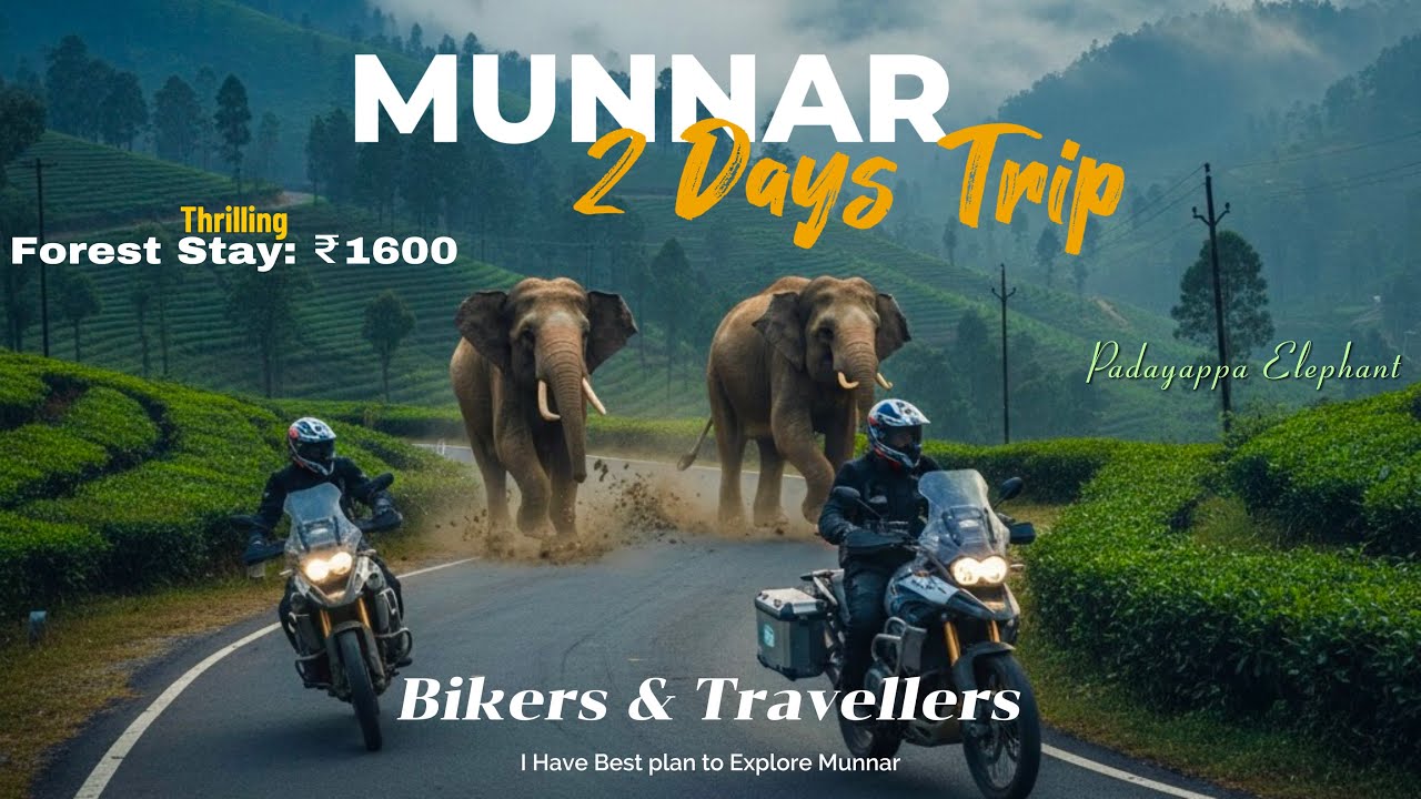 Munnar bike Riders Travel Guide | மூணாறு சுற்றுலா | Munnar Tourist places |Stay at Just ₹1600|Epi-1💥