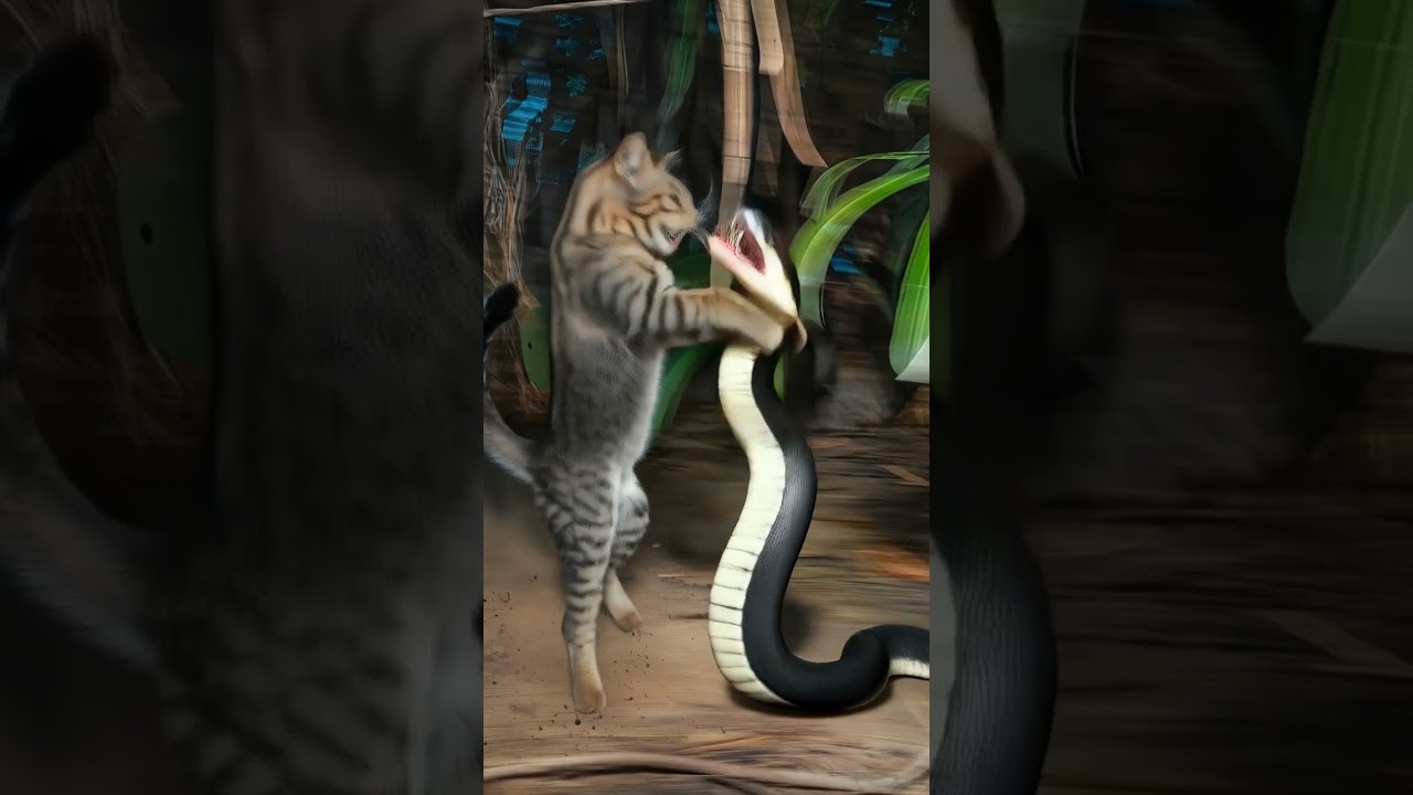 di cekik, #cat #kitten #cute #funny #animals #ai #ularbesar #ularkasur #snake #ularcobra