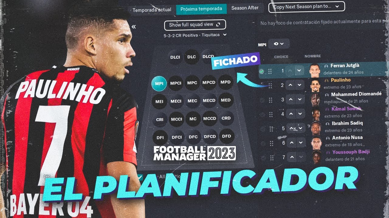 EL NUEVO PLANIFICADOR EN FOOTBALL MANAGER 2023