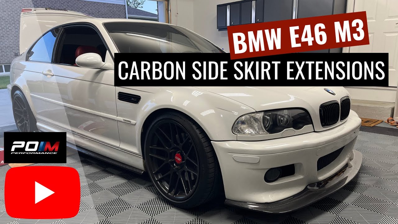 Установка карбоновых накладок на боковые пороги | BMW E46 M3