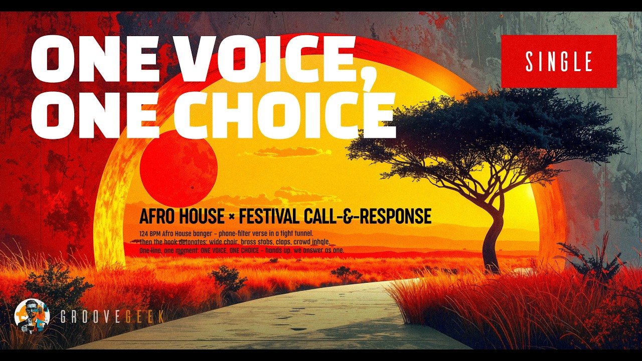 Afro House × Festival Anthem - One Voice, One Choice | Phone-Filter Verse → Choir Hook | 124 BPM