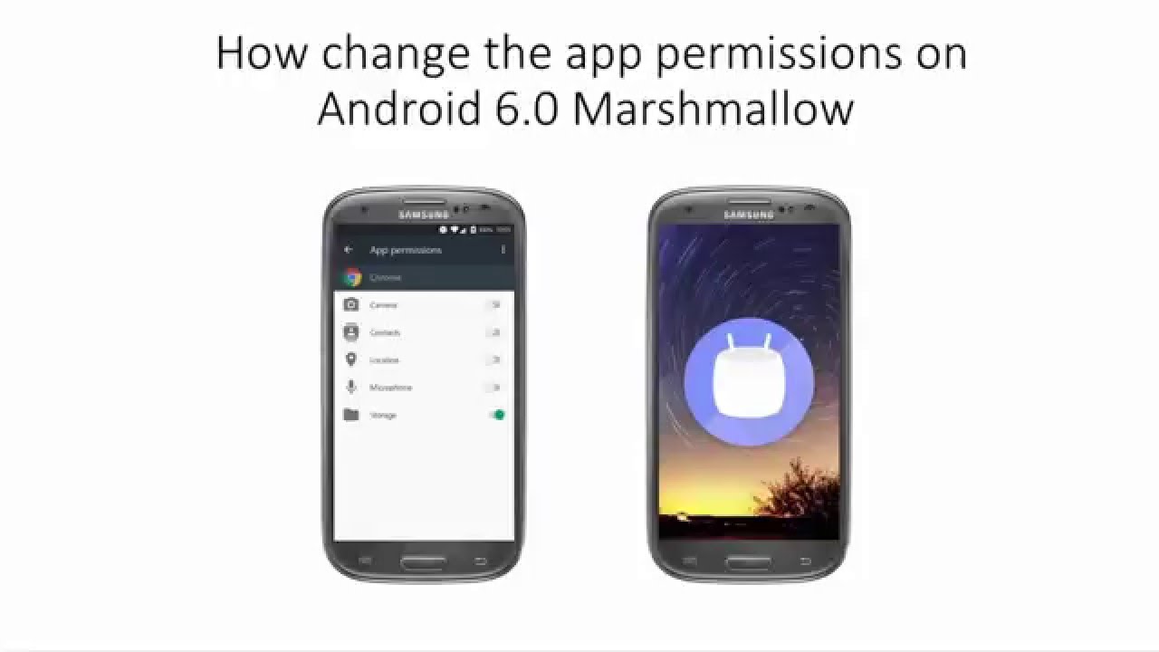 How to change App permissions on Android 6.0 Marshmallow