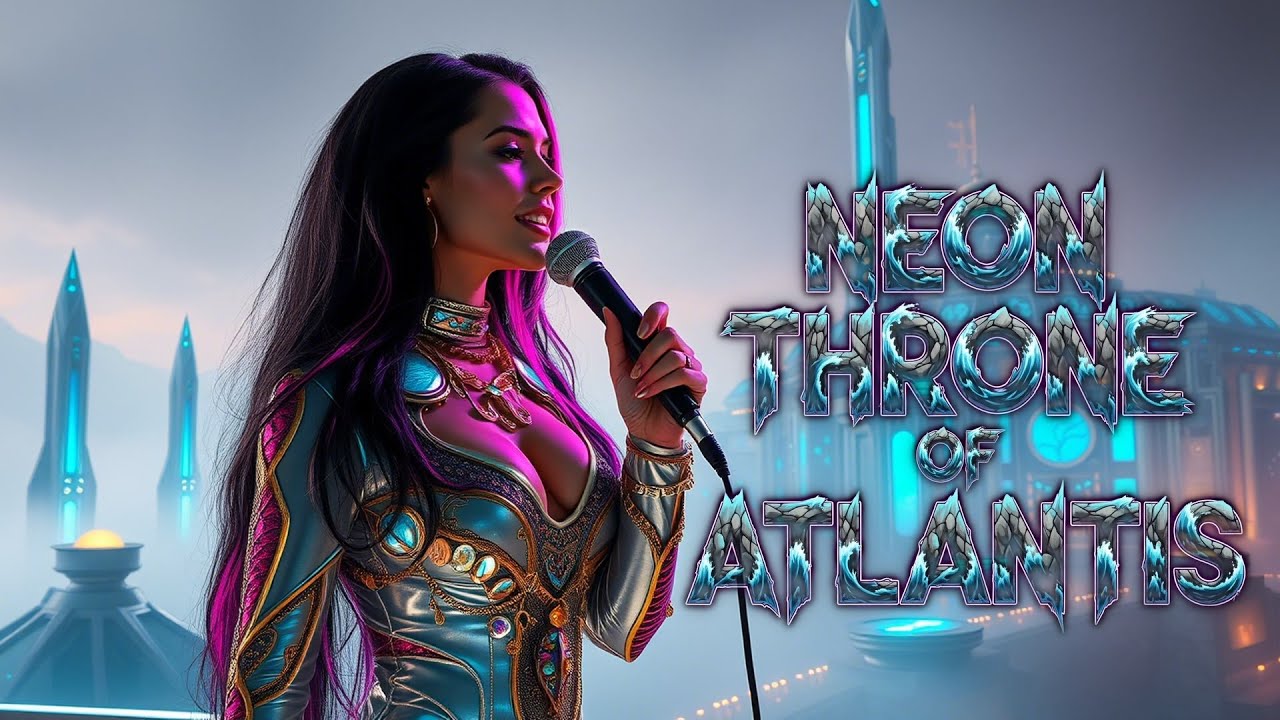 Neon Throne of Atlantis &ndash; Futuristic Hard Rock Anthem with Female Vocals