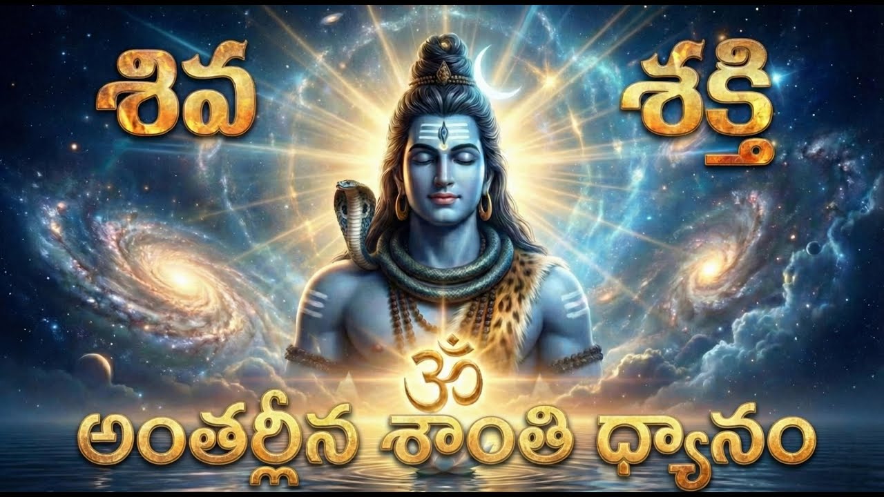 శివ శక్తి దివ్య ధ్యానం  | అంతర్లీన శాంతి కోసం | Shiva Cosmic Meditation Peaceful Shivudey Shakthi AI