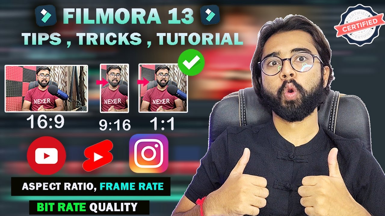 How To Change Project & Video Setting In WonderShare Filmora|| Aspect Ratio|| Frame Rate|| Bitrate||