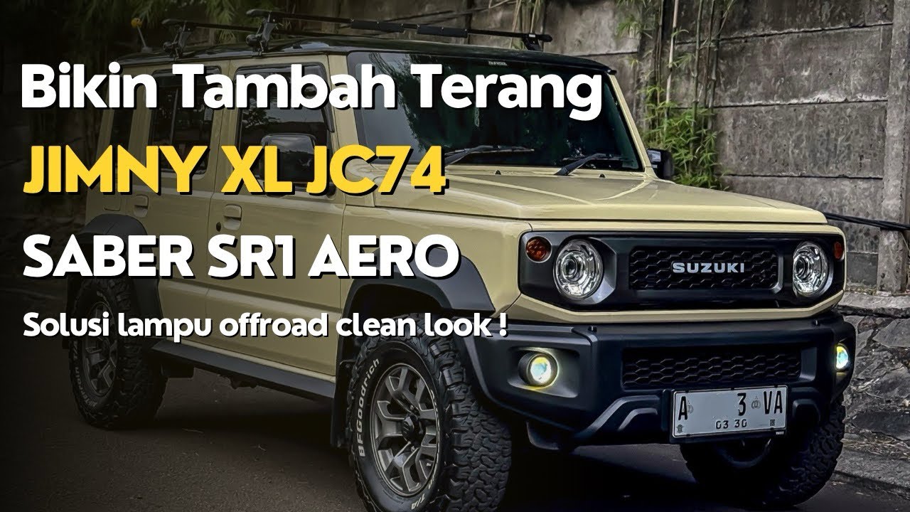 SABER SR1 Aero Jimny 5 Doors | CLEAN LOOK JIMNY OFFROAD LIGHT