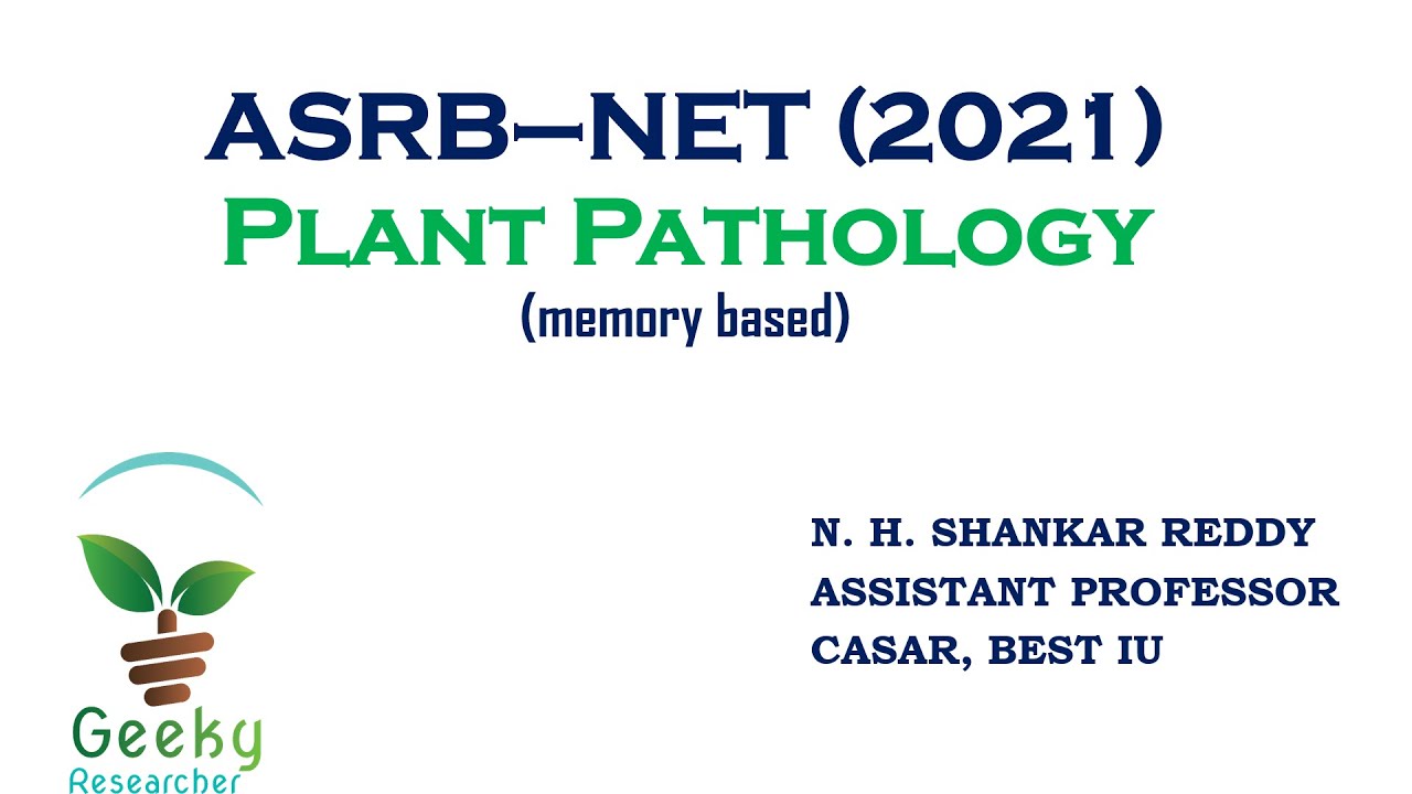 ASRB&ndash;NET 2021 | Вопросы и ответы по памяти | Фитопатология