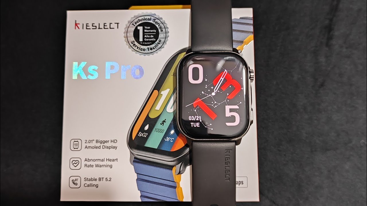 KIESLECT KS PRO BLACK CALLING WATCH UNBOXING AND FIRST LOOK #unboxing #foryou #kieslect #shorts