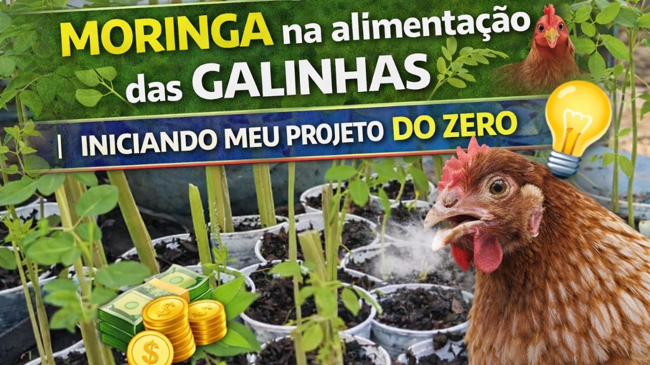 MORINGA na alimentação das GALINHAS 🐔🌿 | Iniciando meu PROJETO do ZERO