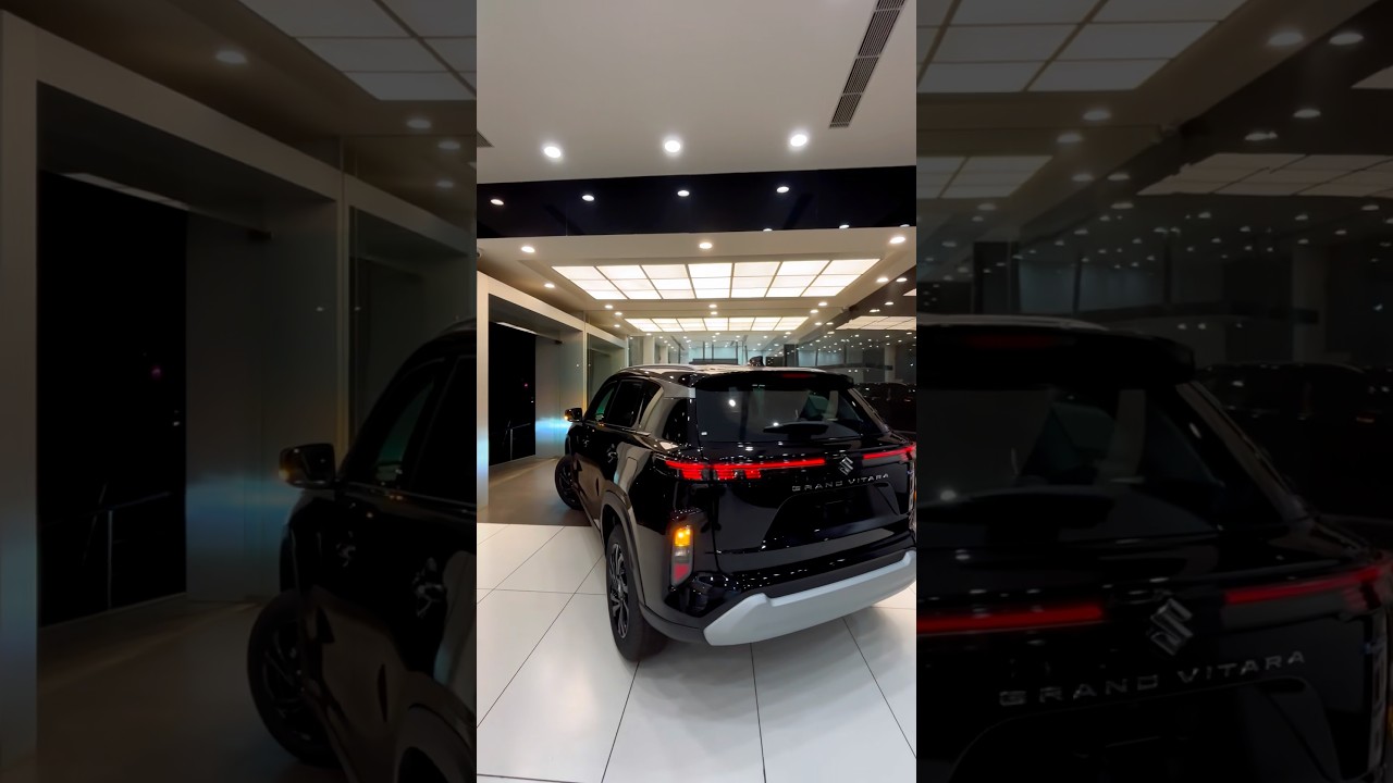 Black SUV Grand Vitara Zeta Optional Hybrid Technology #suv #grandvitara #vitara #jeep