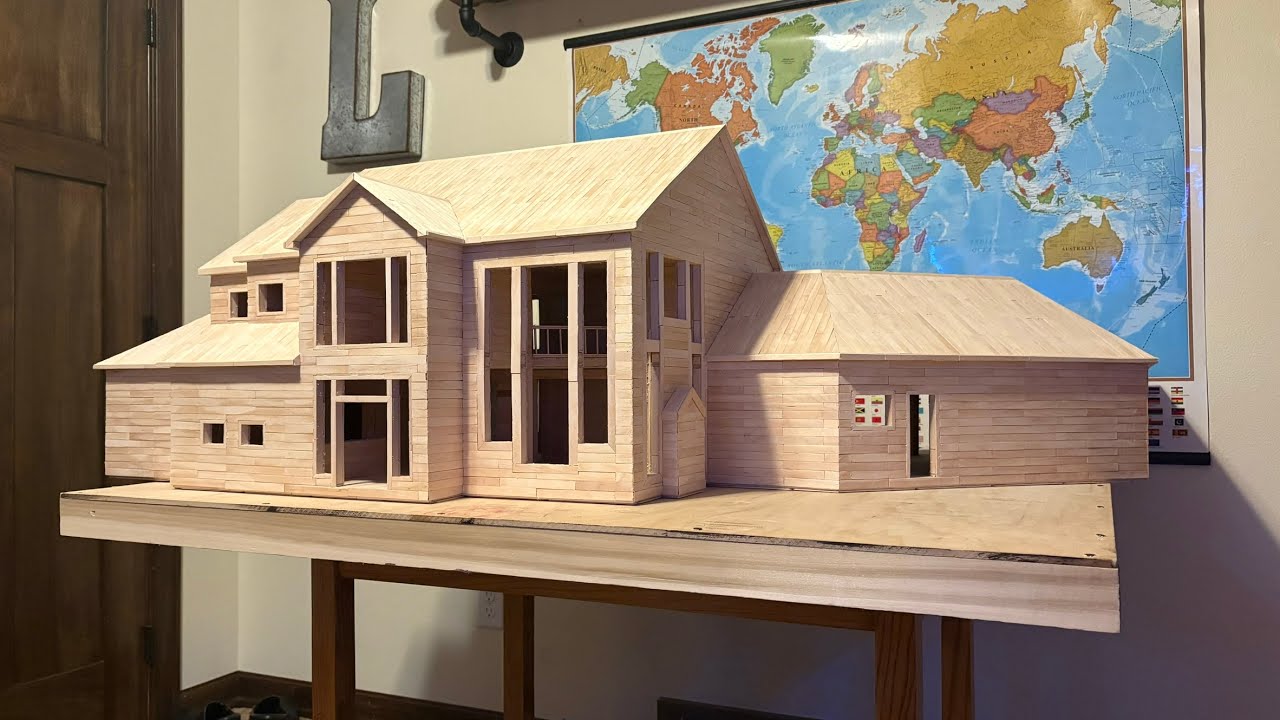 The Fast Popsicle Stick House Timelapse