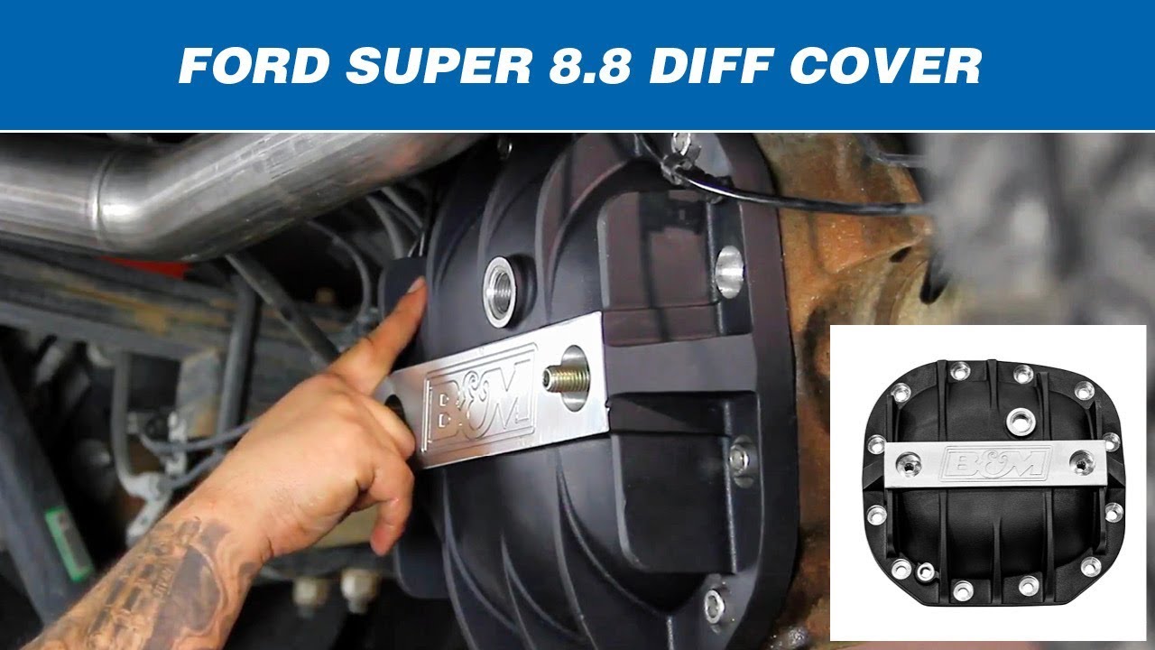 Install: B&M Hi-Tek Aluminum Differential Cover  41296 - Ford Super 8.8