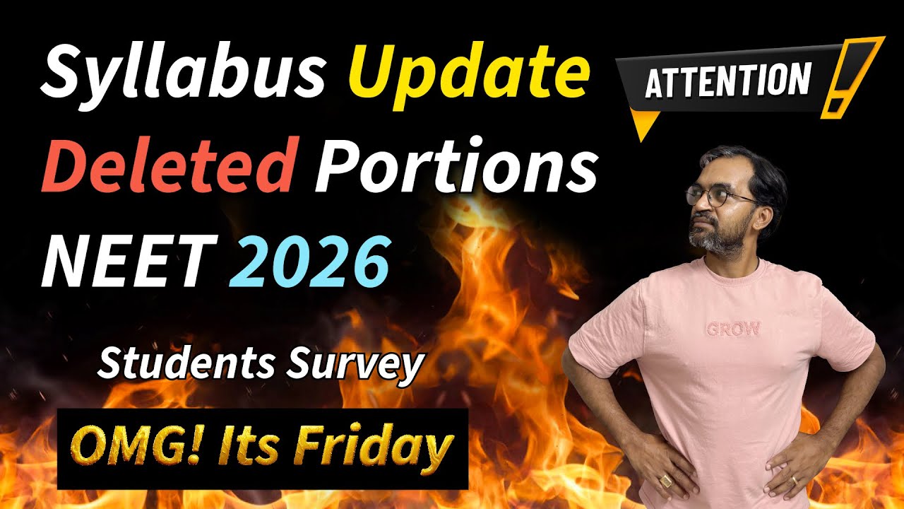 NEET 2026 Important things to know🔴 | Omg! It’s Friday #neet2026preparation 