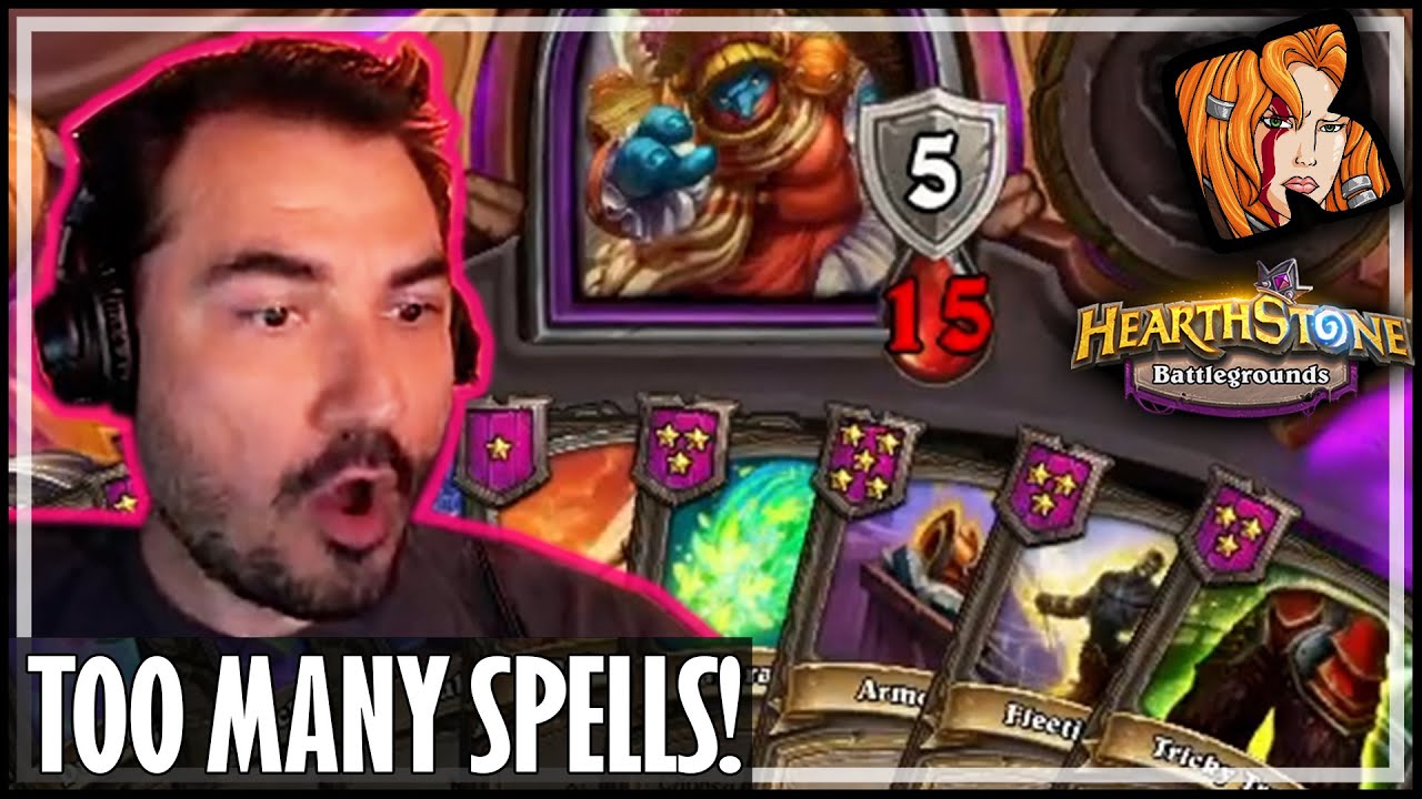 I CAN’T HOLD ALL THESE SPELLS! - Hearthstone Battlegrounds