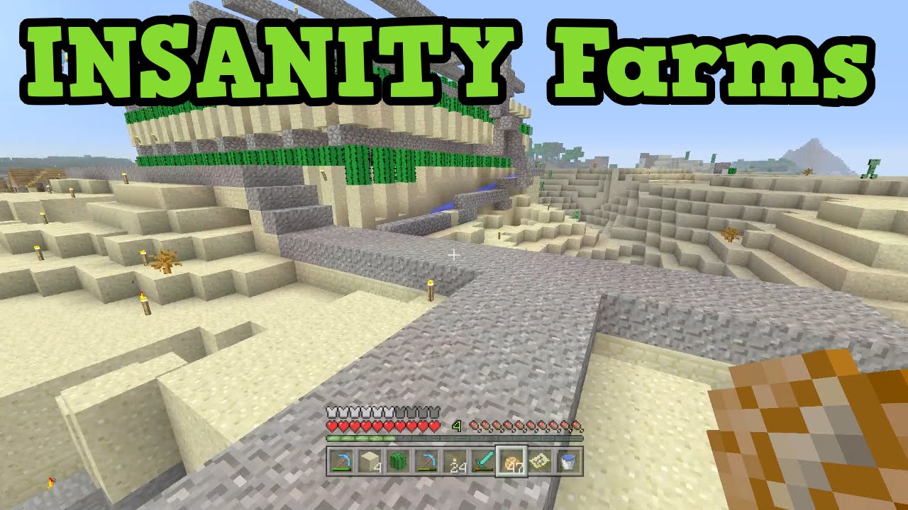 Minecraft TU43 Lets Play #259 - INSANITY FARMS