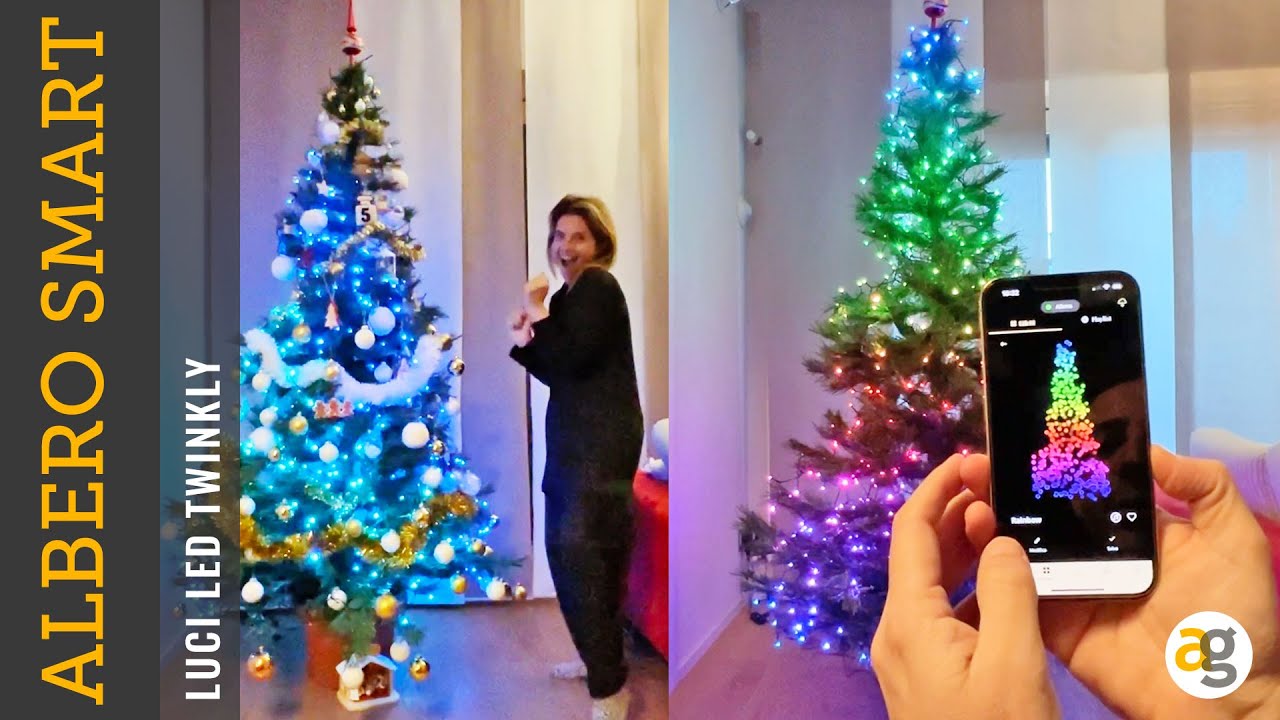 ALBERO di NATALE SMART 2.0 INTERATTIVO. TEST luci Twinkly