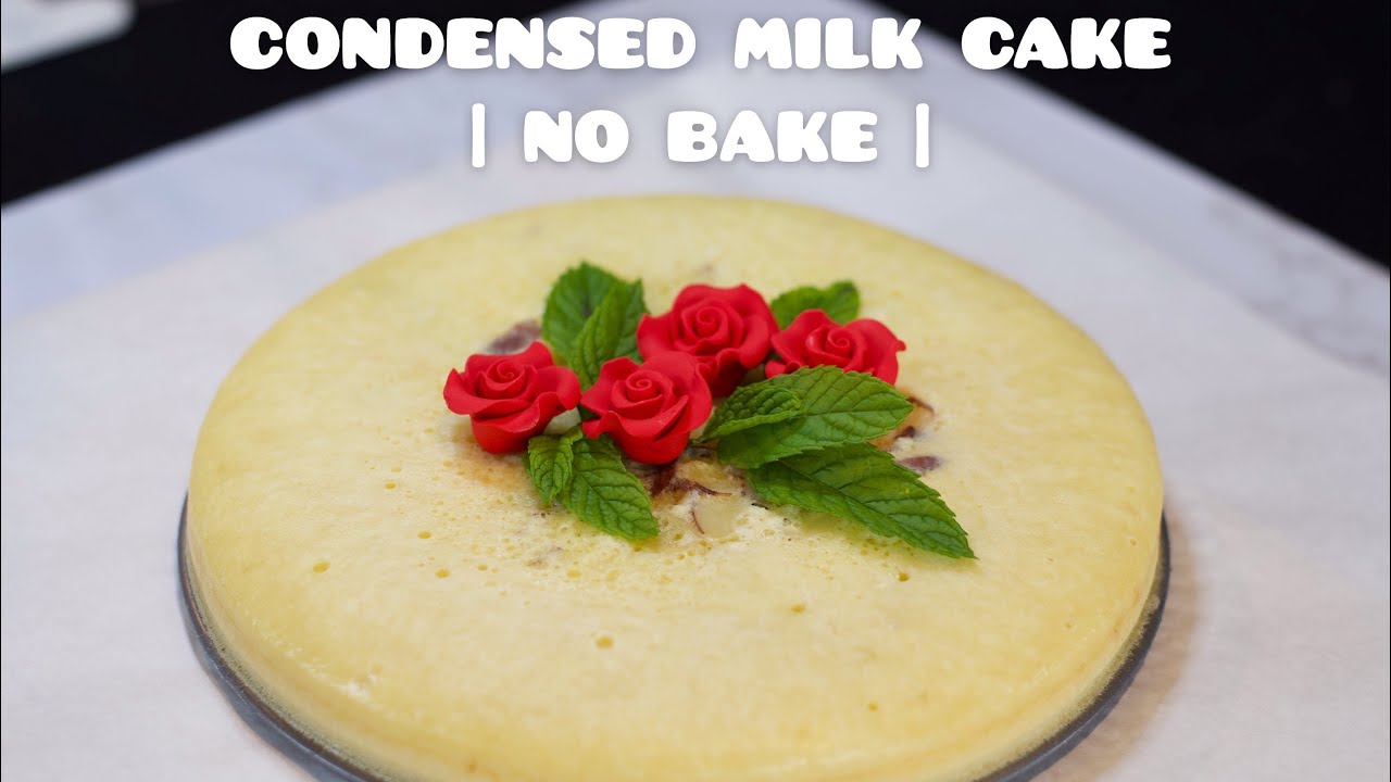 Condensed Milk Cake/ no oven| Easy Condensed Milk Cake Recipe #condensedmilkcake #noovencake