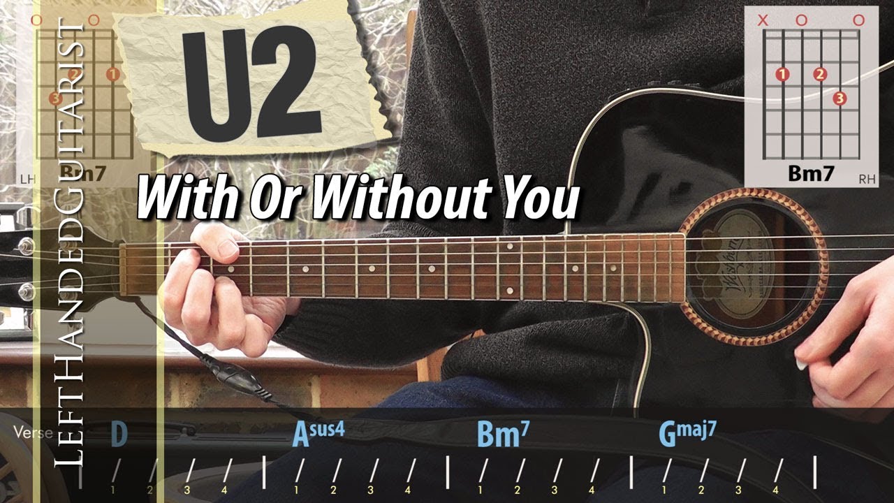 U2 - With Or Without You | acoustic guitar lesson