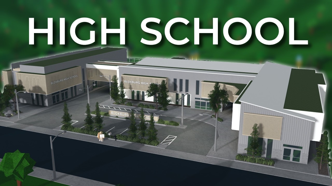 building a $1M HIGH SCHOOL in bloxburg