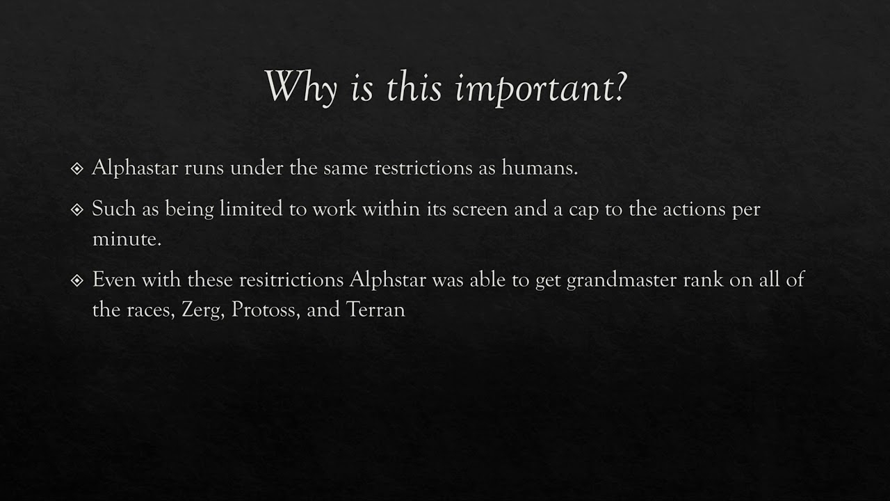 Deepmind Alphastar a presentation by Lil Uzi Squirt