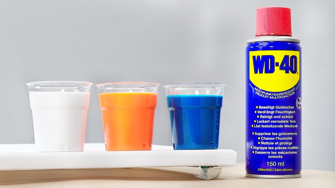 Эффект WD-40 | Акриловая заливка