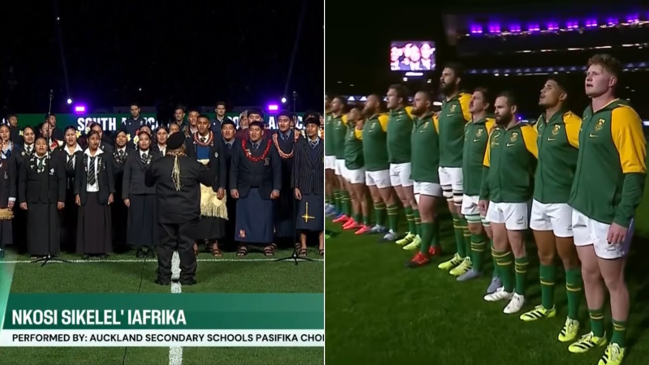 All Blacks vs Springboks | Nkosi Sikelel’ iAfrika | New Zealand vs South Africa | Rugby Championship